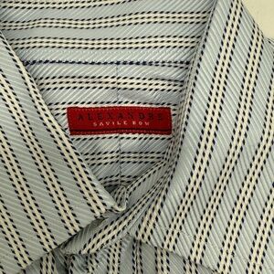 Alexandre Savile Row Blue Striped Shirt